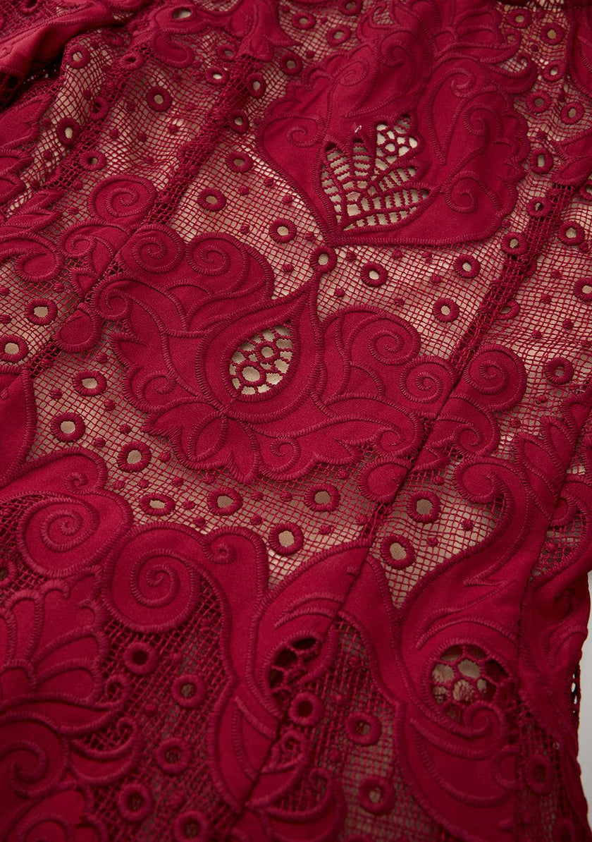 Gisele Embroidery Mini Dress