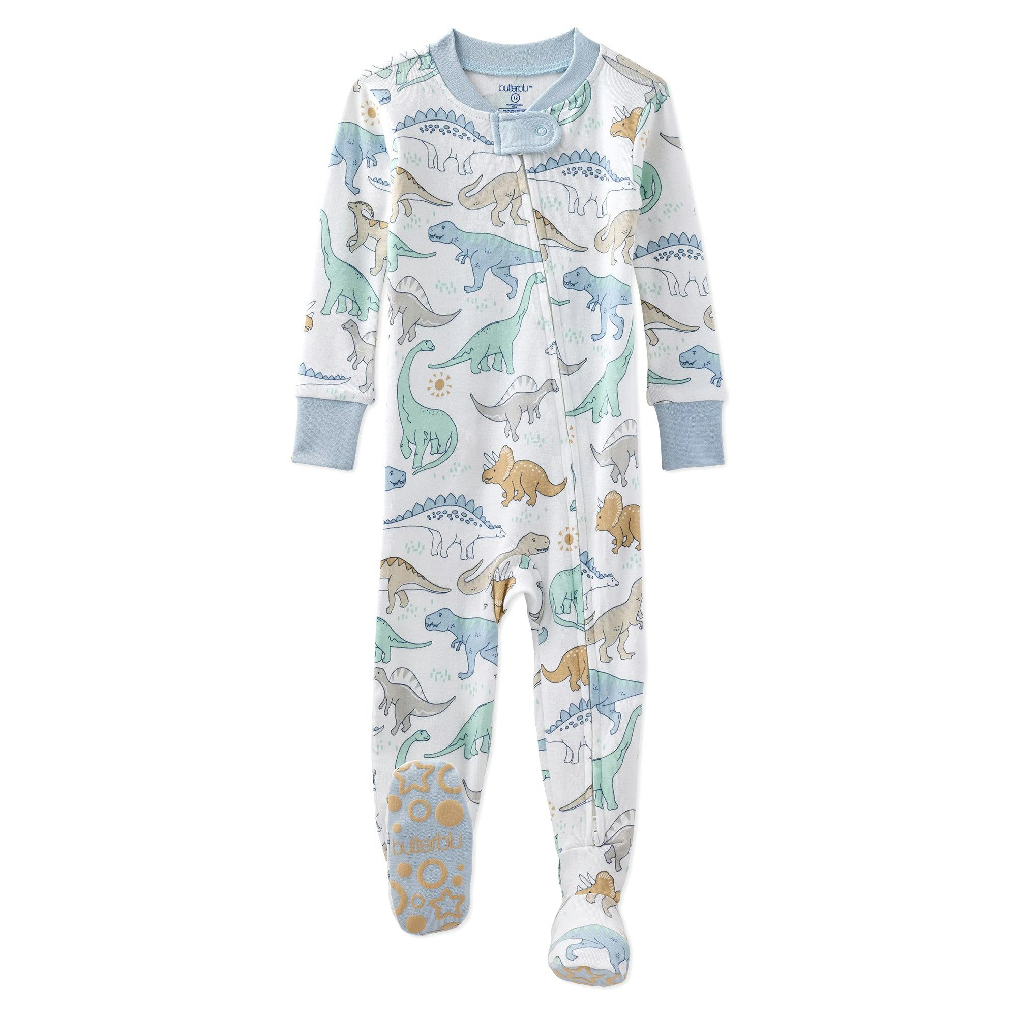 CRUZ Snug-fit Footed Baby Boys Pajamas