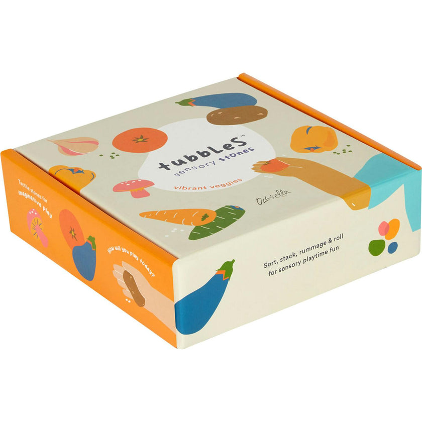 Tubbles Scensory Stones Vibrant Veggies