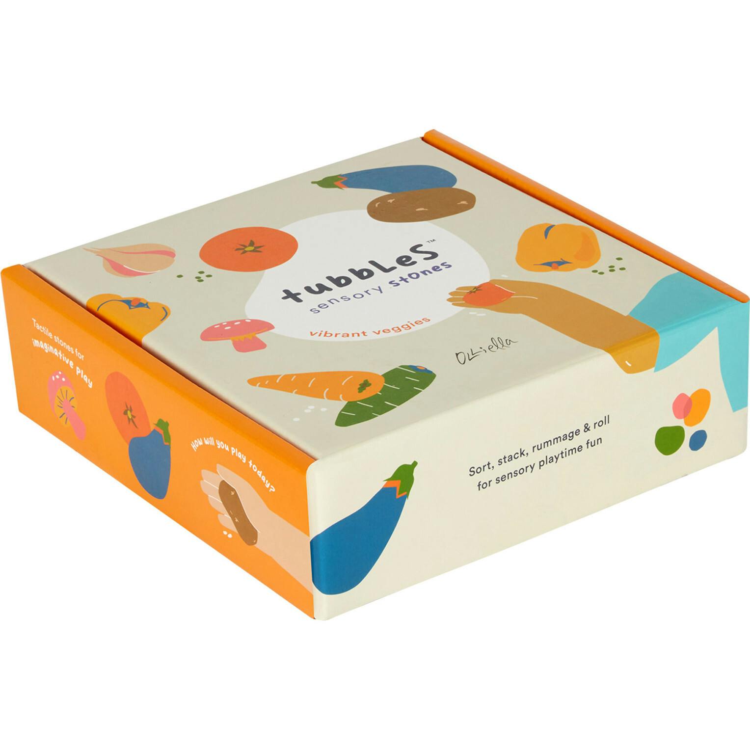 Tubbles Scensory Stones Vibrant Veggies