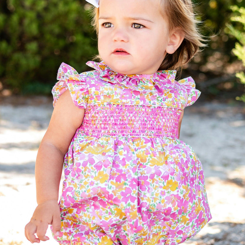 Elle smocked bubble