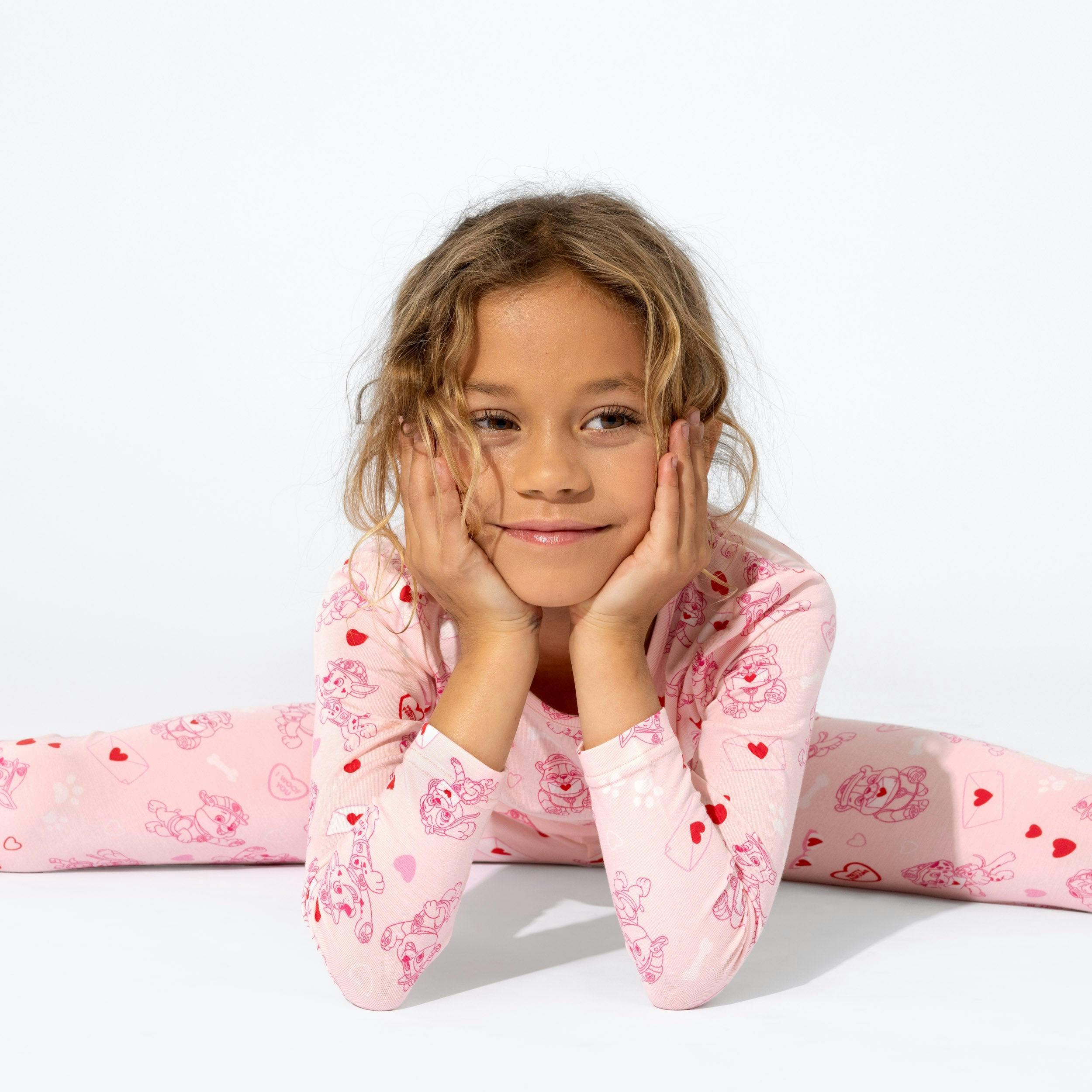 PAW Patrol: Valentine's Pink Bamboo Kids Pajamas