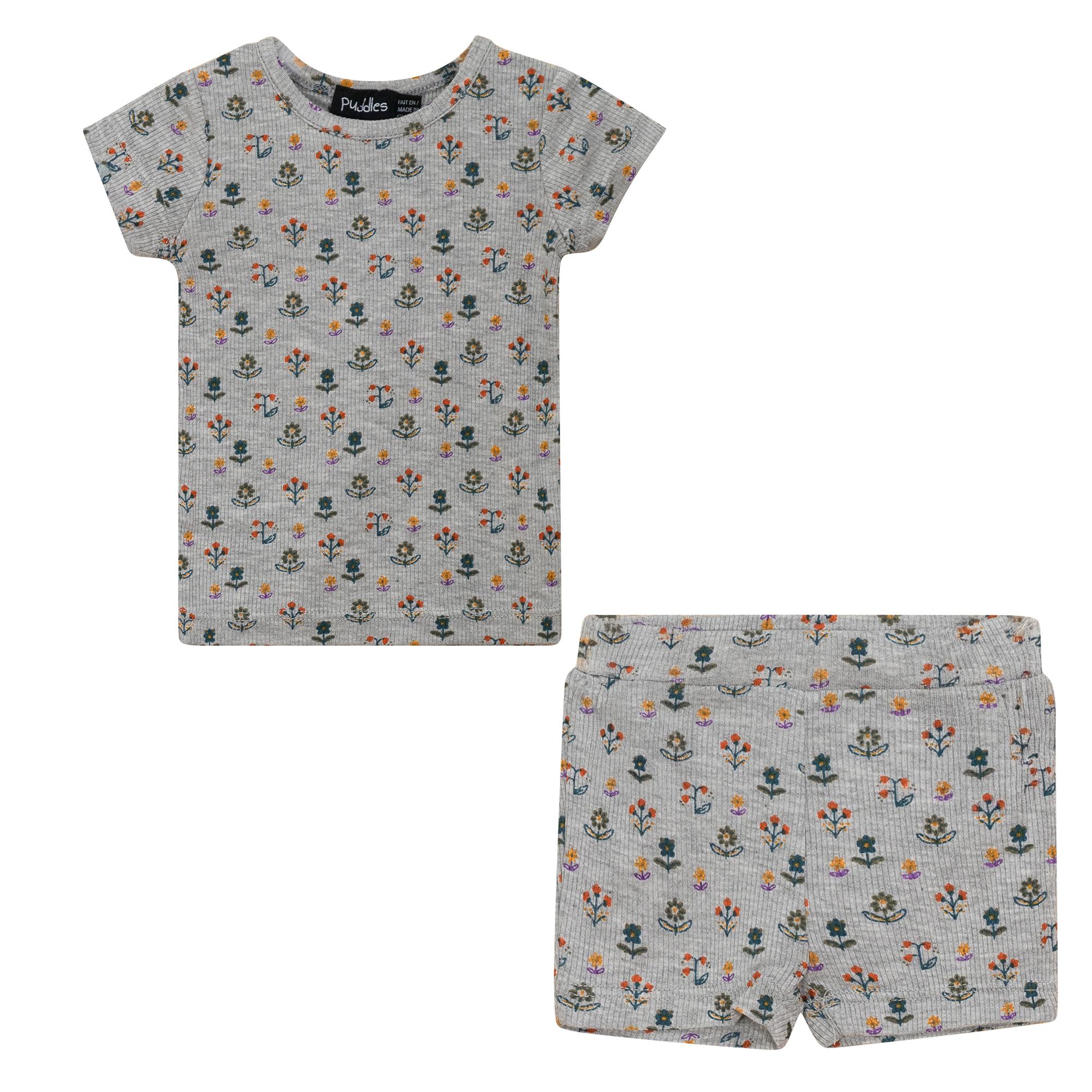 Floral Blossom Shorts Set