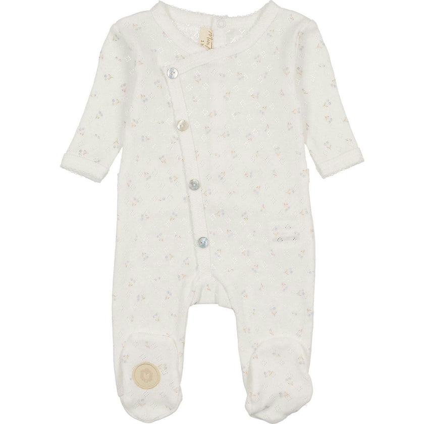 Spray of Berries Footie Ivory