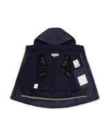 Two Piece Play Snowsuit Navy Blue With Brown Pants