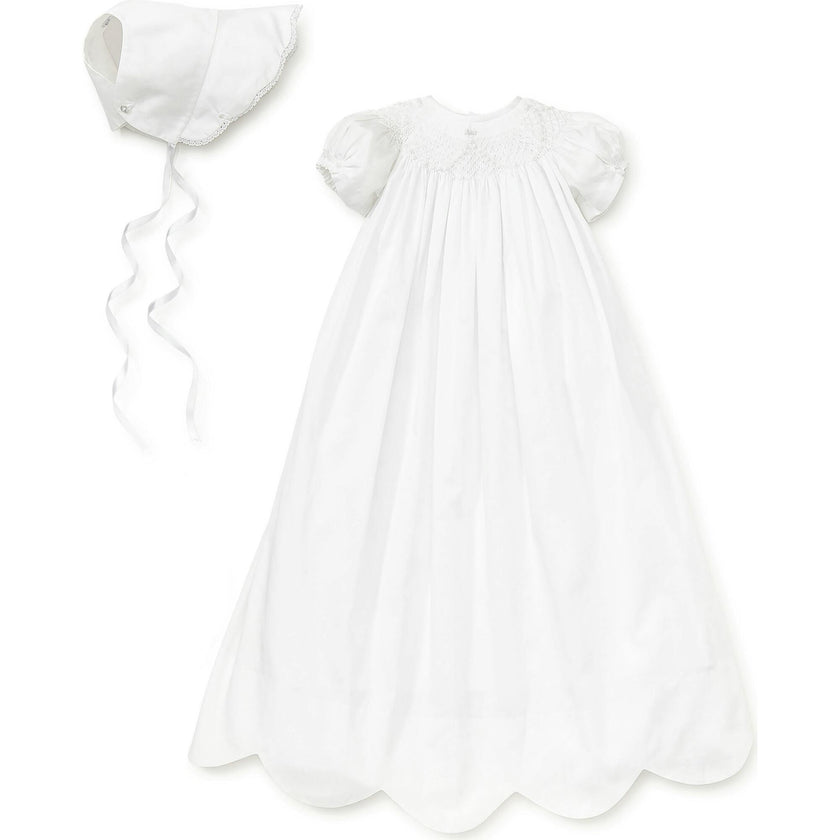Caroline S/S Christening Gown & Hat Set