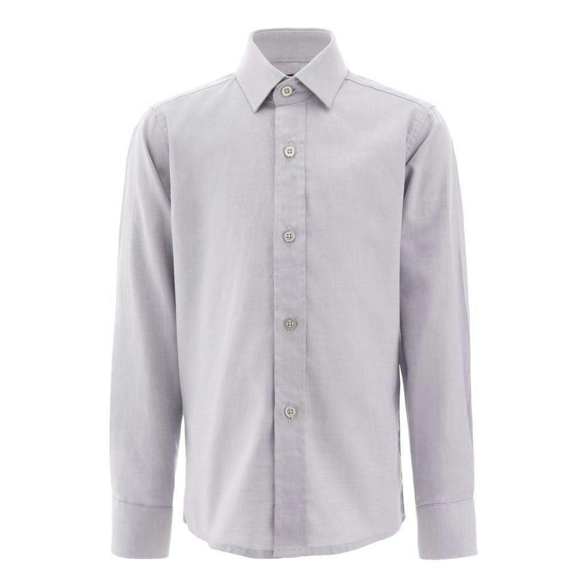 Gray Oxford Dress Shirt