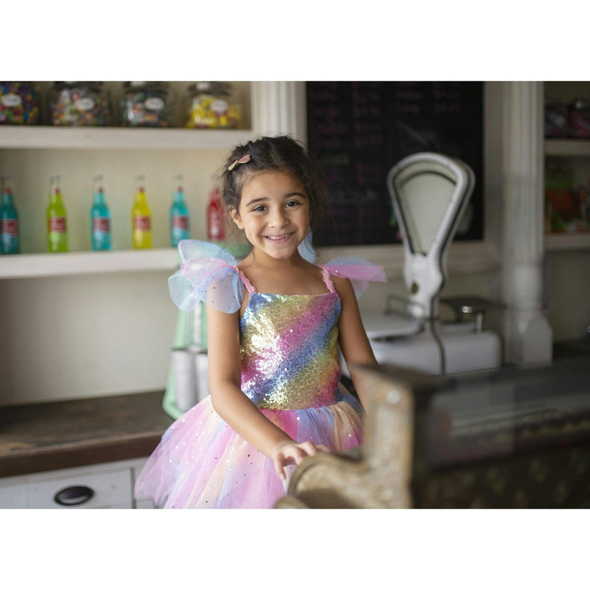 Rainbow Fairy Dress & Wings