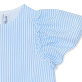 TARTINE ET CHOCOLAT Aegean Blue Flutter Dress
