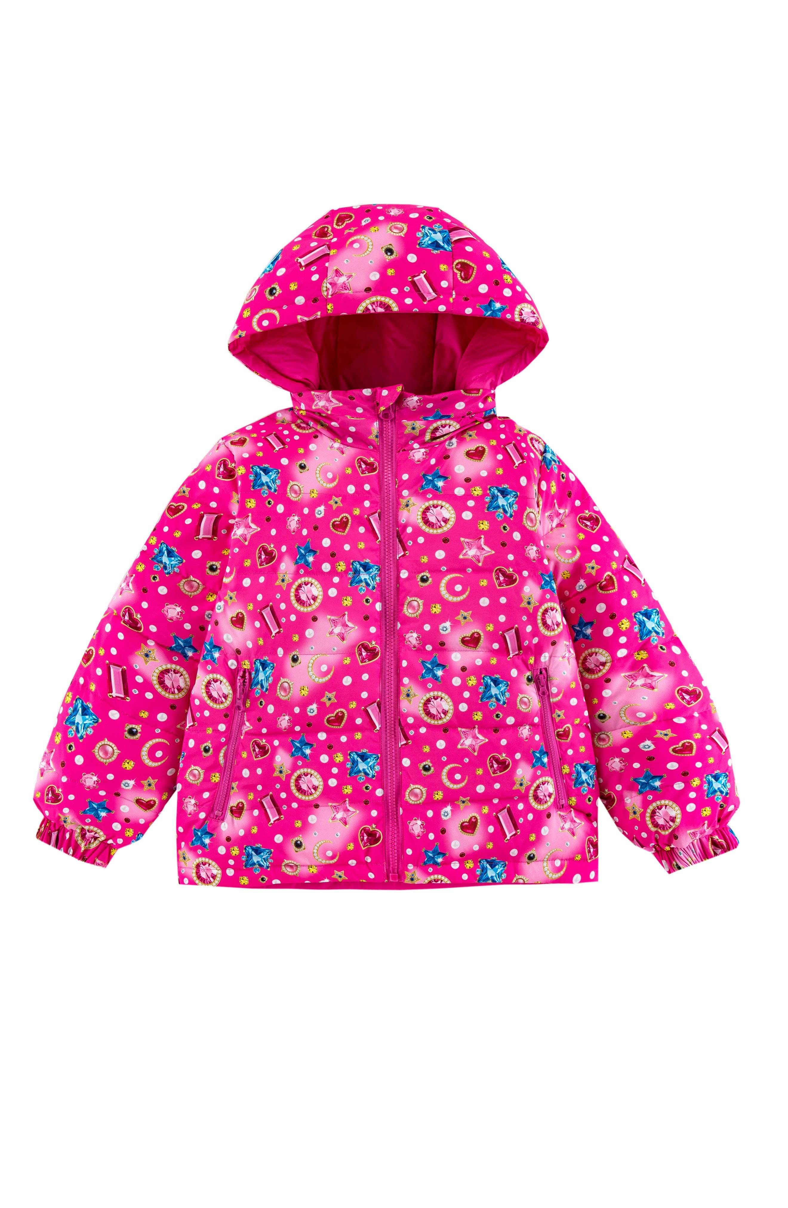 Blake Hooded Reversible Lightweight Down Puffer Jacket, Gems and Pearls