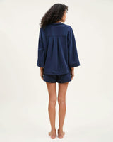 The Olivia Pima Short Set in Navy