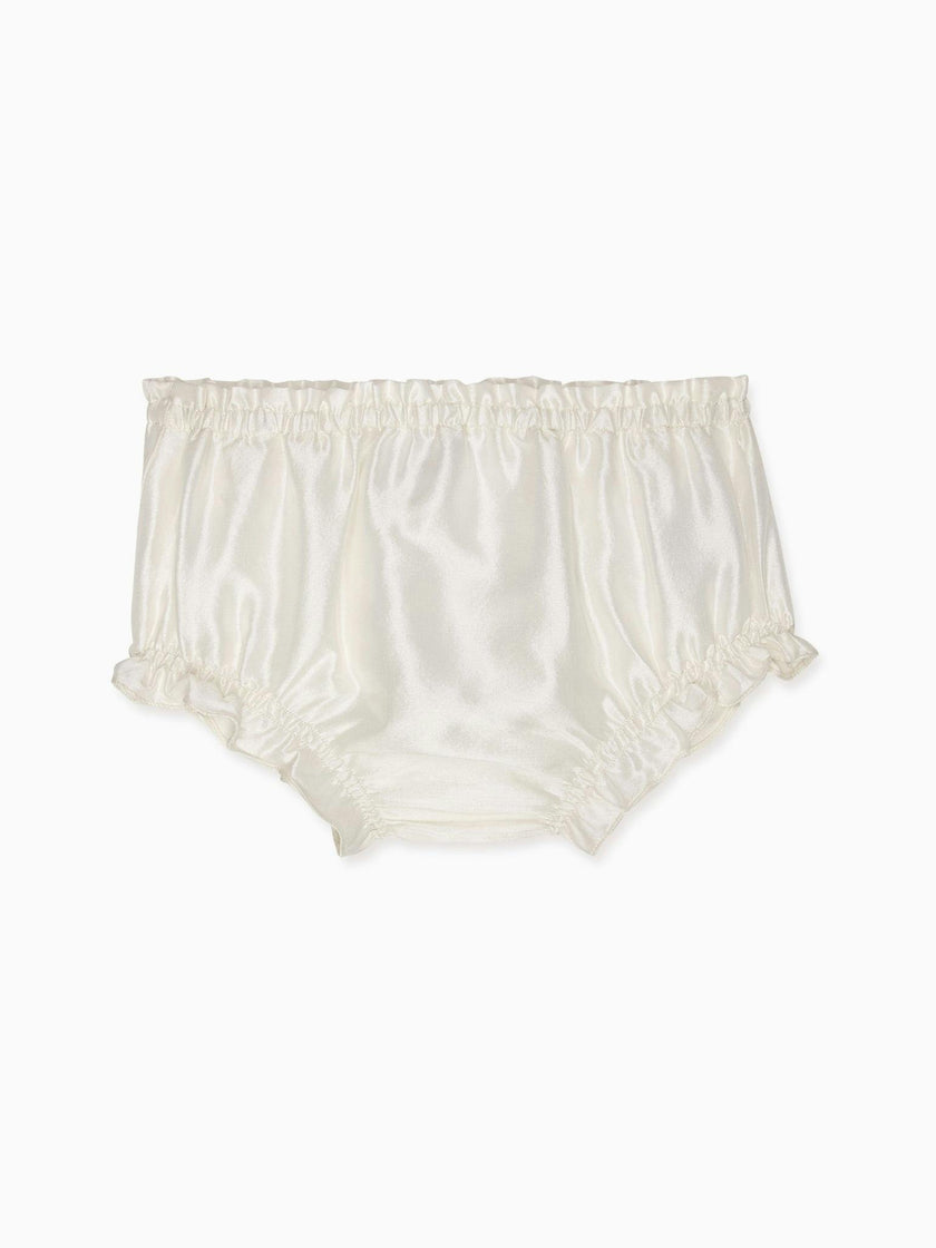 Ivory Manon Silk Ceremony Baby Girl Bloomers