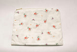 Summer Petals Timeless Floral Ruffle Pouch