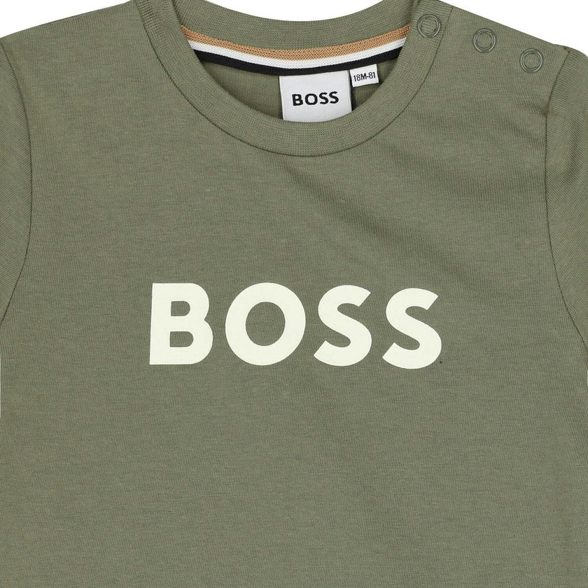 Boys Green Logo T-Shirt