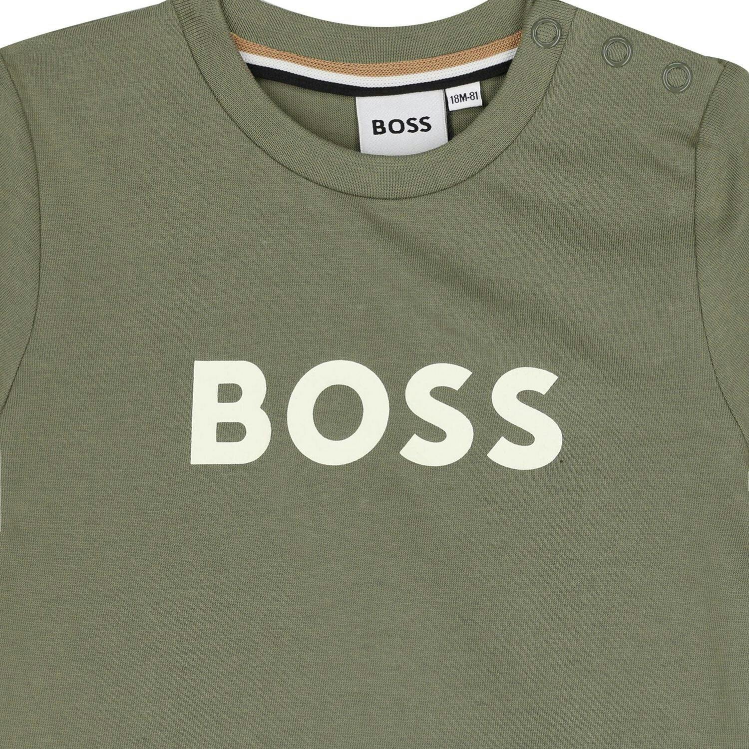 Boys Green Logo T-Shirt