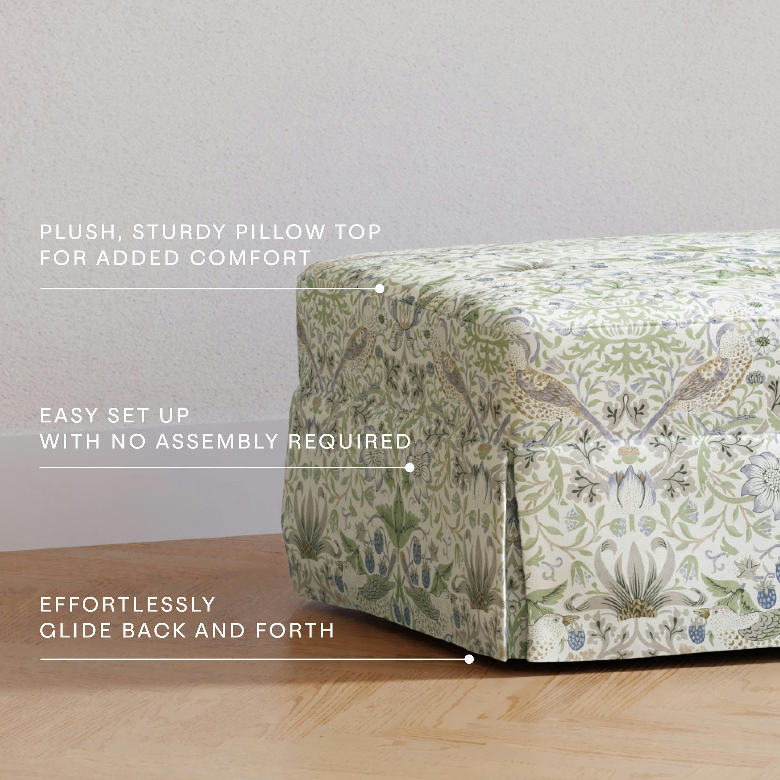 Namesake Morris & Co. x Namesake Crawford Gliding Ottoman