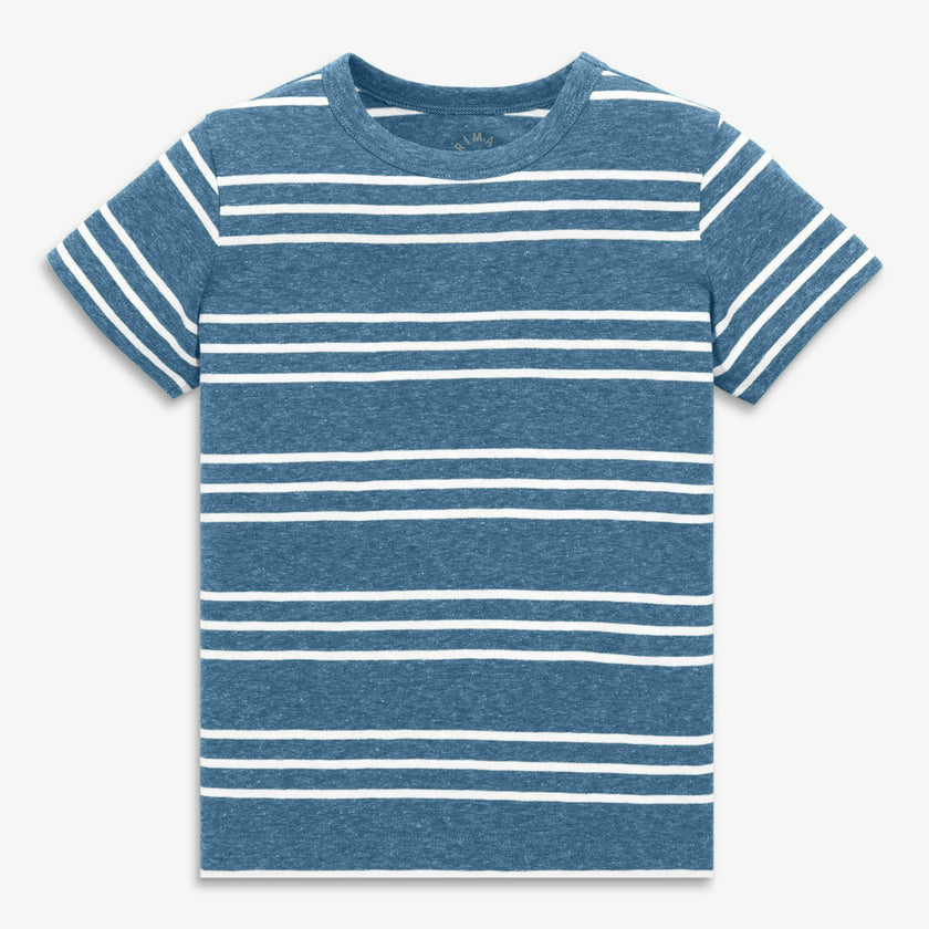 Kids heathered tee in stripe