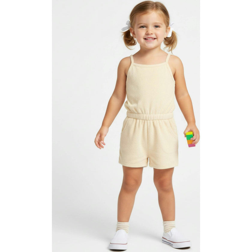 Organic Tank Romper - Butter Yellow
