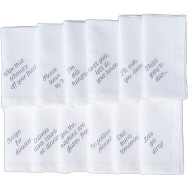 Mixed Messages Dinner Napkins