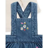 Embroidered Pinnie Set Mid Denim