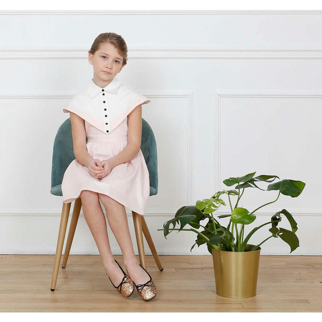 Stella dress (blush pink/ivory)