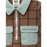 children's plaid shirt - cocoa brown