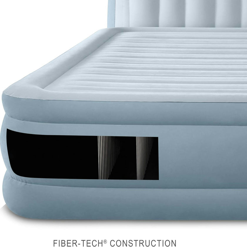 Dura-Beam: Deluxe Ultra Plush Headboard: Queen - Airbed - Blue