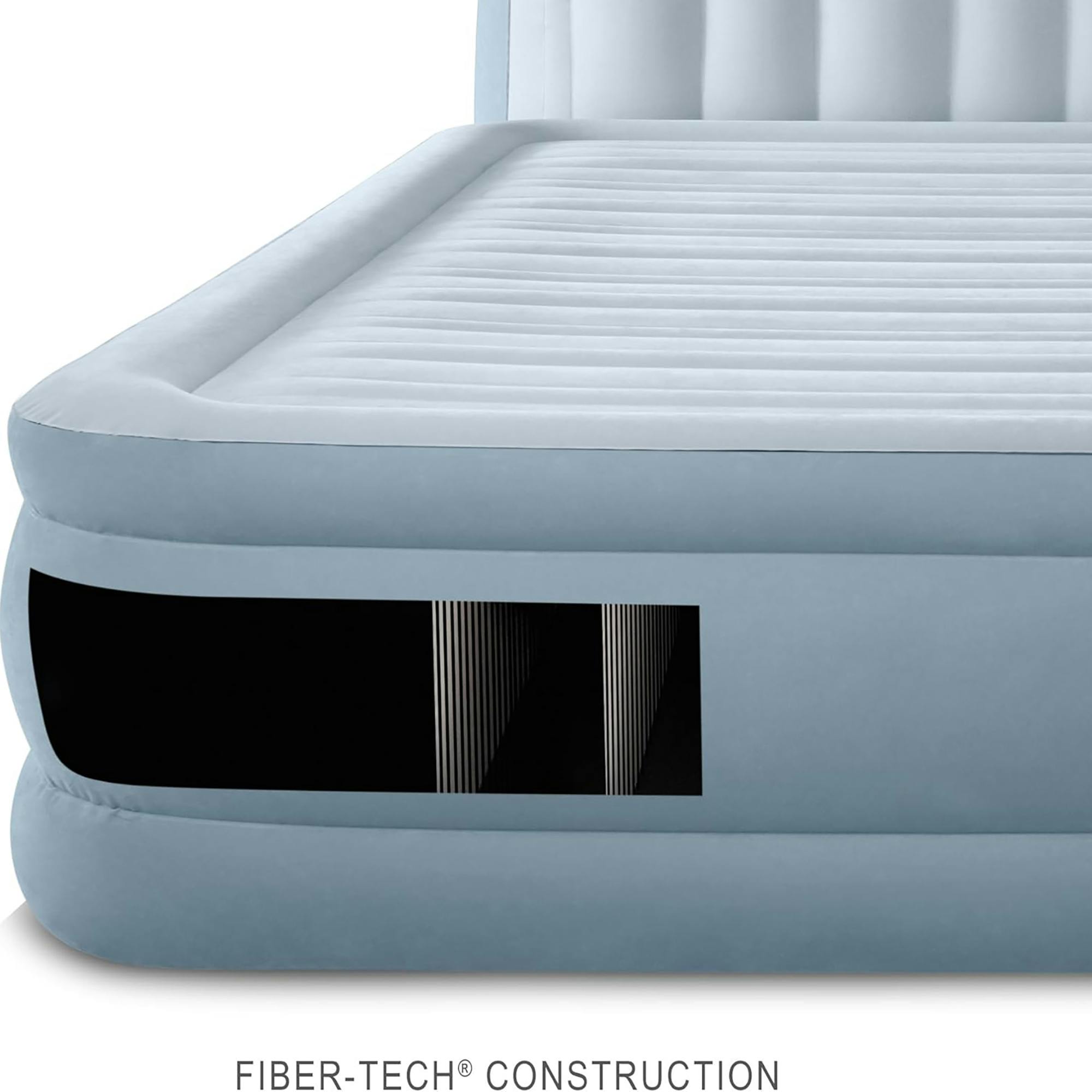 Dura-Beam: Deluxe Ultra Plush Headboard: Queen - Airbed - Blue