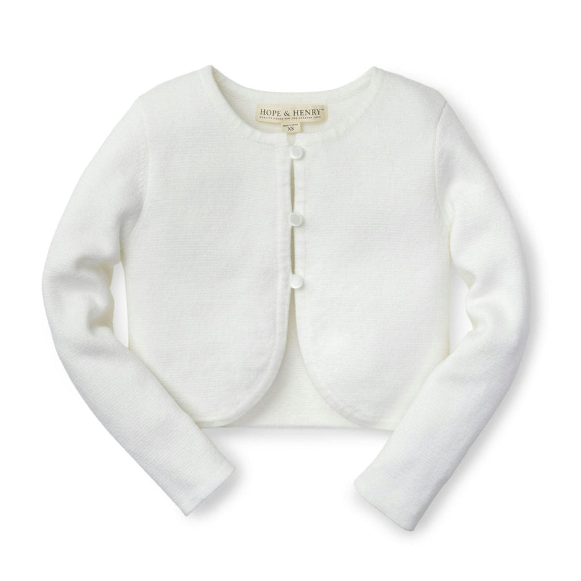 Organic Curved Hem Cardigan