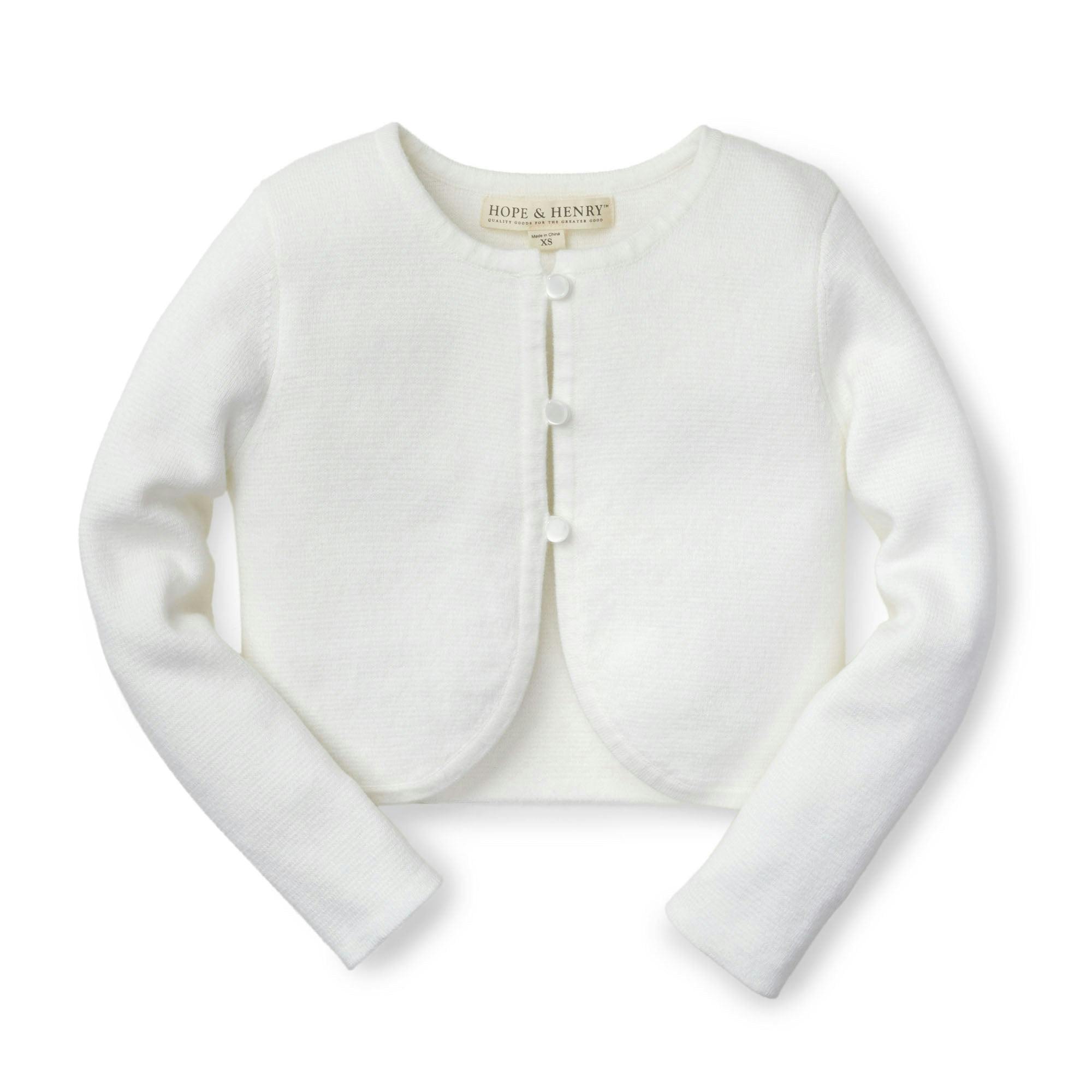 Organic Curved Hem Cardigan