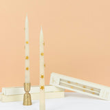 Gold Star Taper Candles
