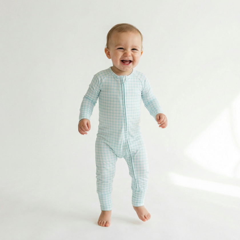 Coastal Check Bamboo Sleeper