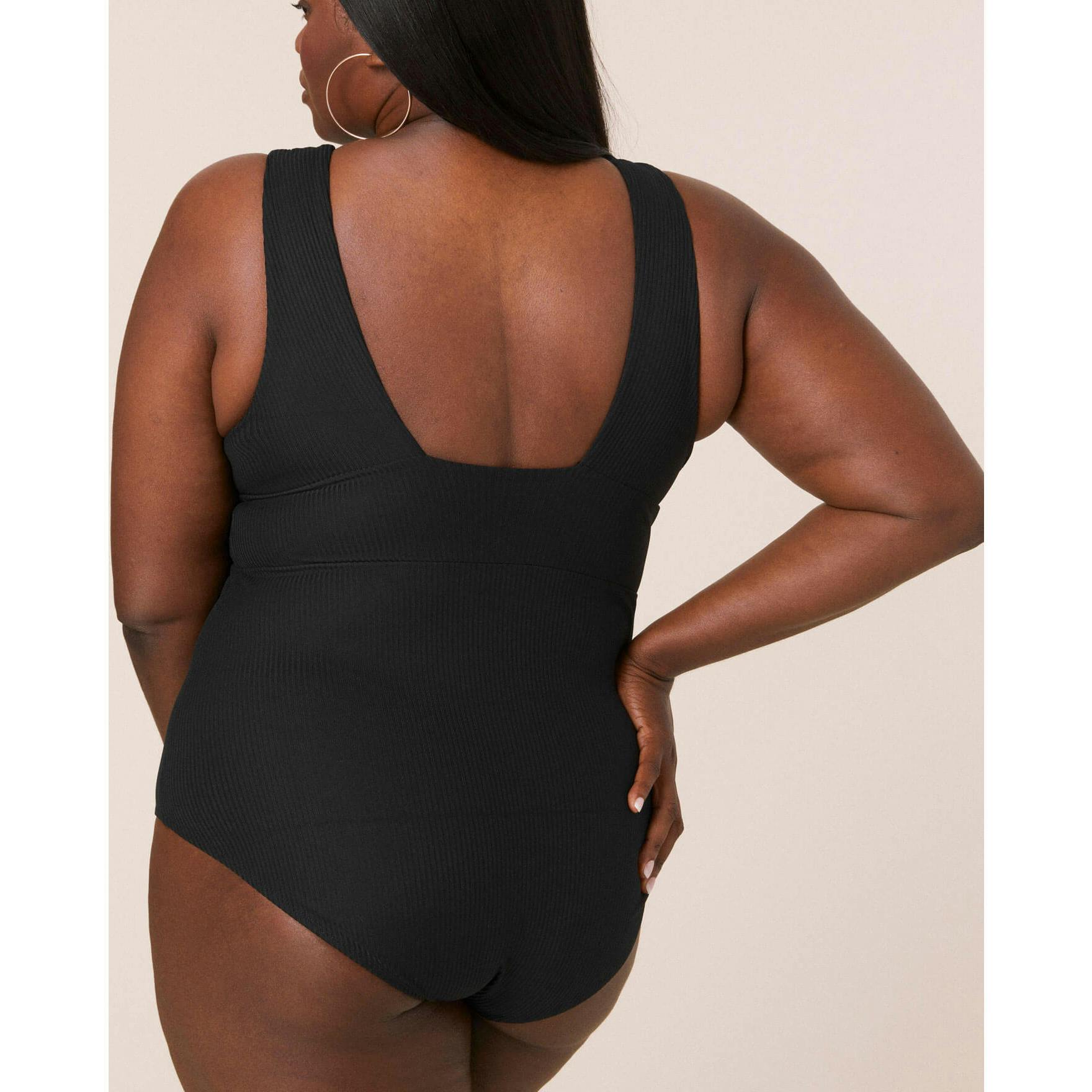The Mykonos One Piece - Eco Ribbed - Black - Classic