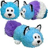 FlipaZoo: Magic Tails - Purple to Blue - 2-In-1 Animal Plush w/ Bonus 3" Baby Org