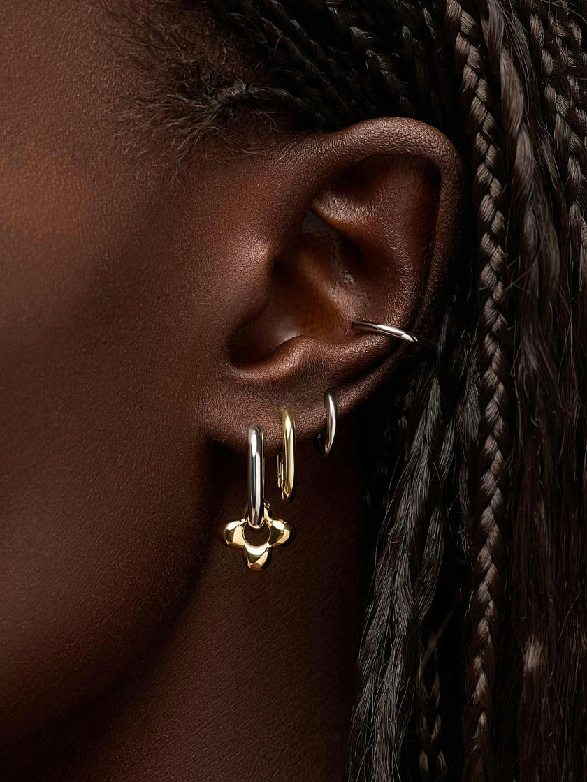 Flower Earrings - Cassia Hoops
