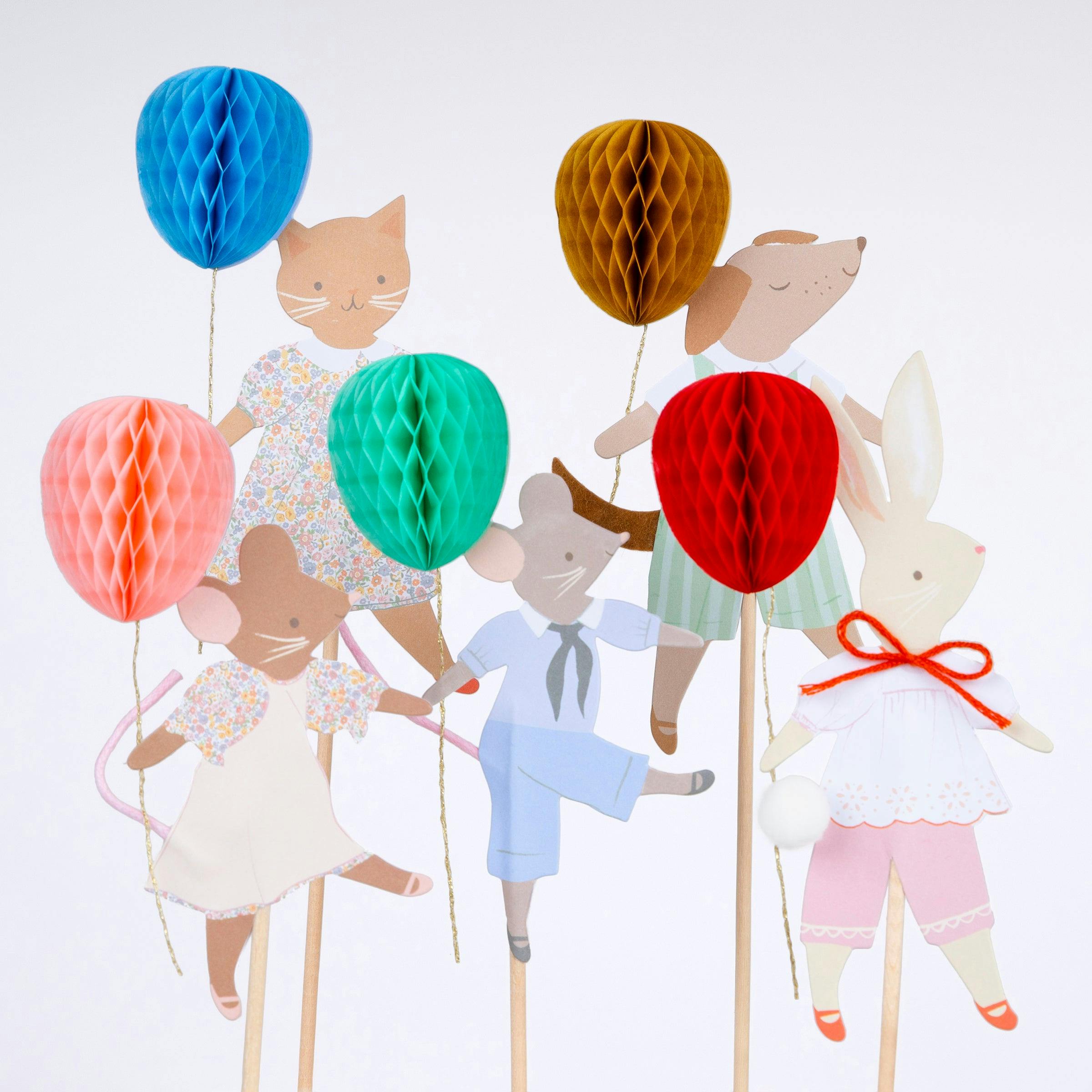 Animal Friends Cake Toppers