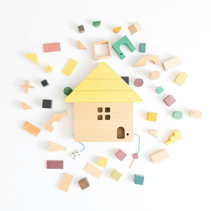 Tsumiki tidy toy block set house