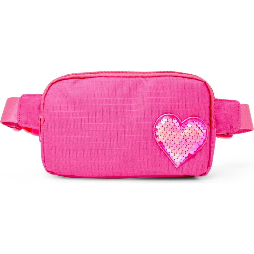 Sequin Heart Belt Bag
