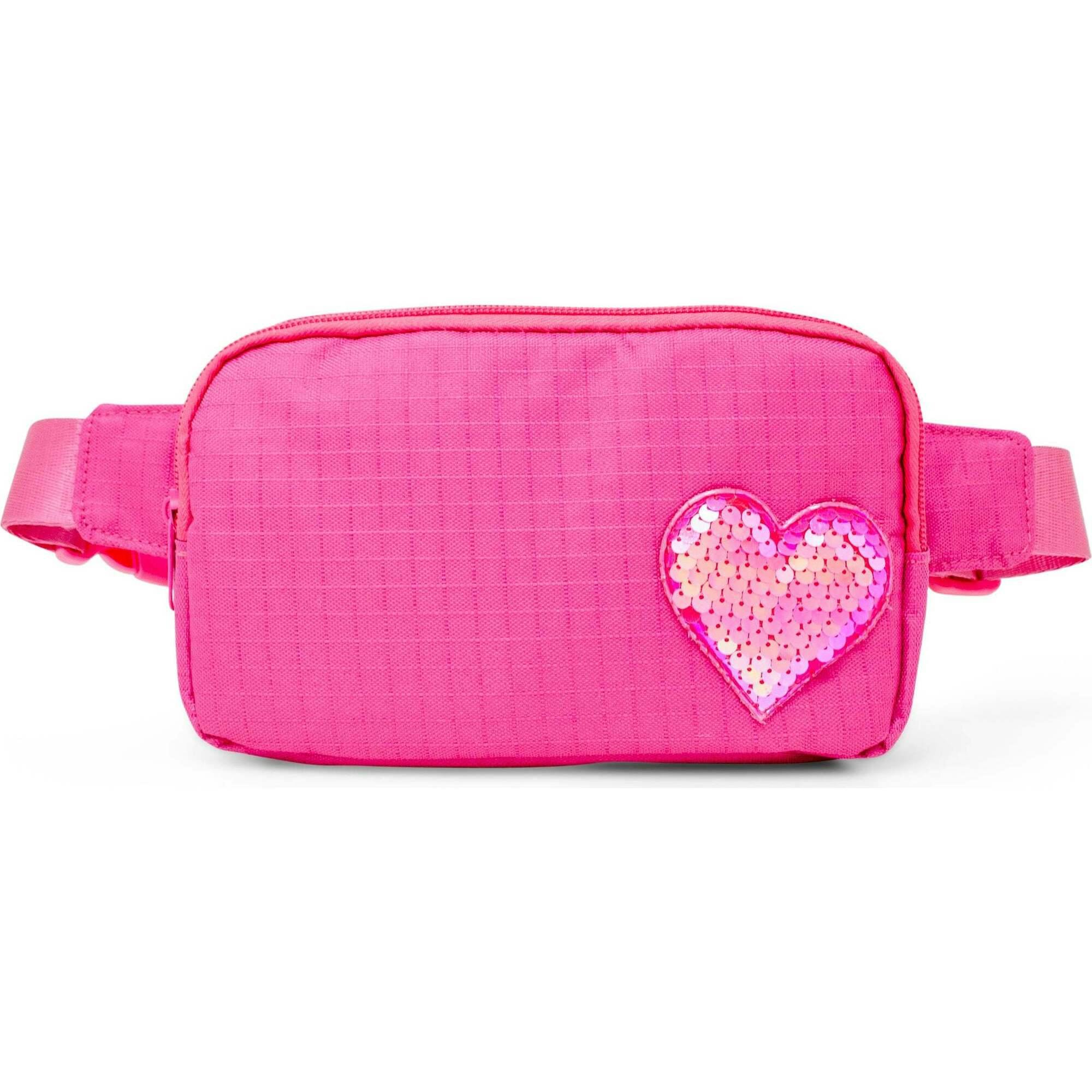 Sequin Heart Belt Bag