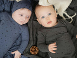 Acorn Print Long Sleeve Footie