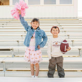 Mini Sequin Footballs Tutu Skirt