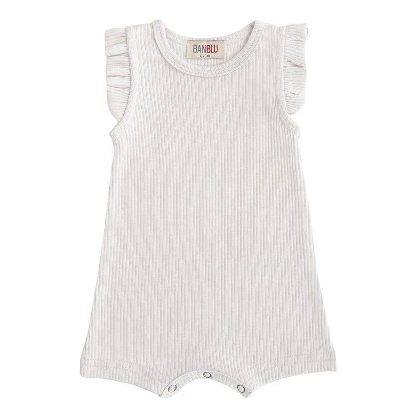 Gray Fog Ruffle Modal Shortie