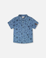 Chambray Short-Sleeve Shirt