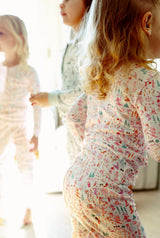 Ski Two Piece Kids Henley Pajamas