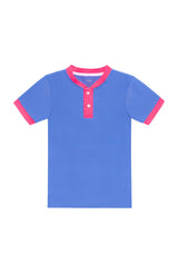 sky blue/neon pink blade shirt