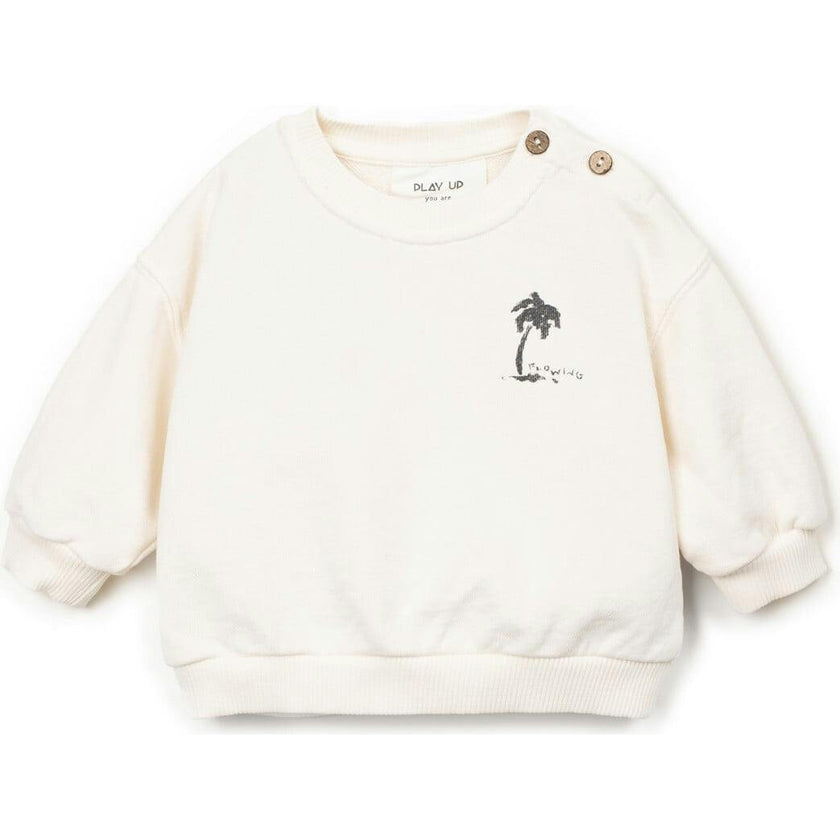 Palm Tree Print Sweatshirt