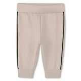 Beige & White Logo Tracksuit Set