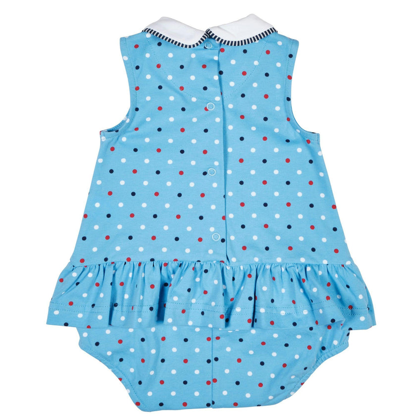Printed Knit Romper With Flowers