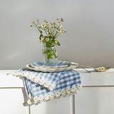 Daisy Gingham Cloth Napkins
