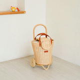 Handcrafted - Eric Kids Shopping Trolley - Rattan Wicker